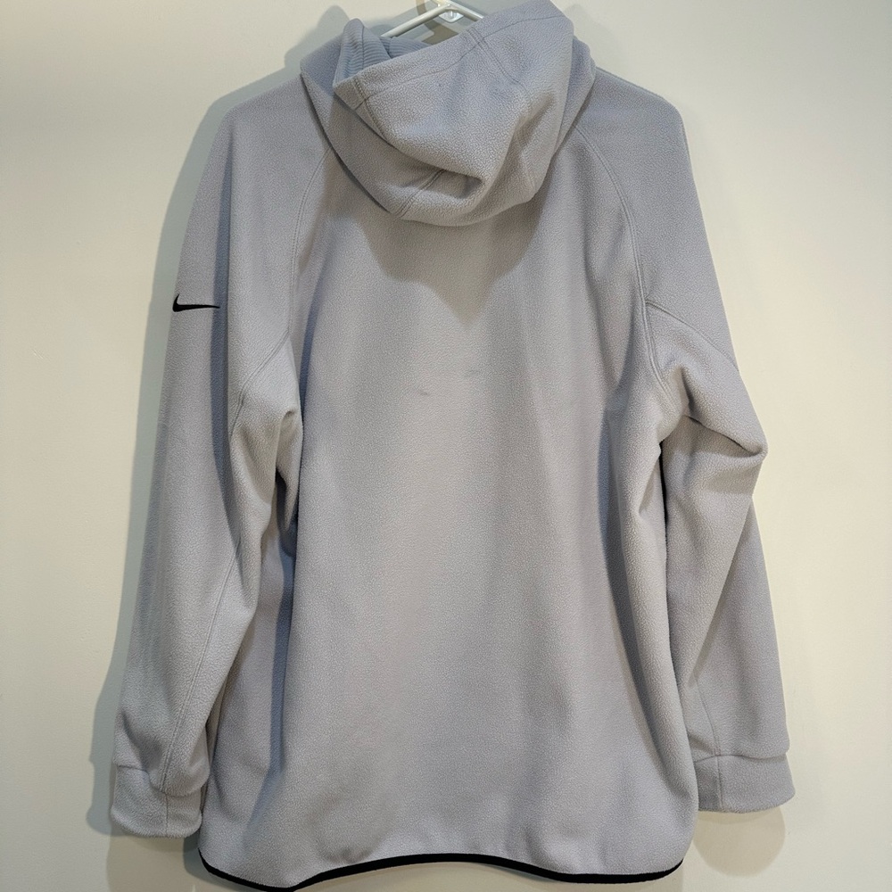 Nike Standard Fit Fleece 3/4 Zip Hoodie Pullover Men’s Large Grey